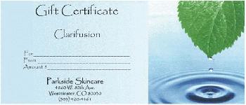 Share a Parkside Gift Certificate - Clarifusion Facial
